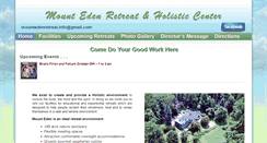 Desktop Screenshot of mountedenretreat.com